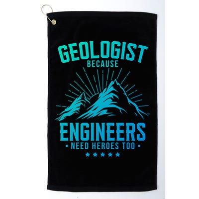 Geology Majors Geologist Because Engineers Need Heroes Too Gift Golf Towel