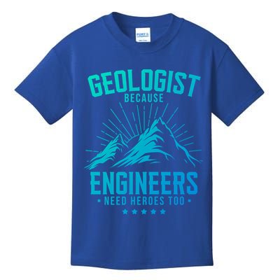 Geology Majors Geologist Because Engineers Need Heroes Too Gift Kids T-Shirt