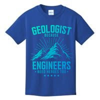 Geology Majors Geologist Because Engineers Need Heroes Too Gift Kids T-Shirt