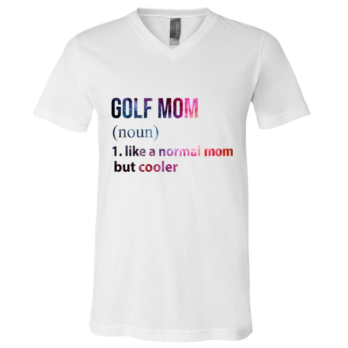 Golf Mom V-Neck T-Shirt