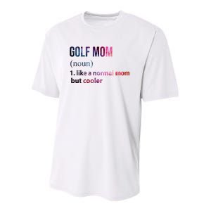 Golf Mom Youth Performance Sprint T-Shirt