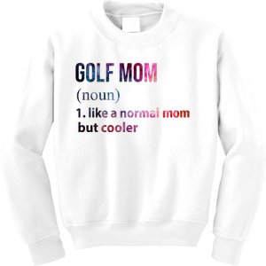 Golf Mom Kids Sweatshirt