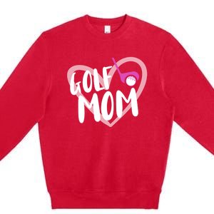 Golf Mom Golfing Great Gift Premium Crewneck Sweatshirt