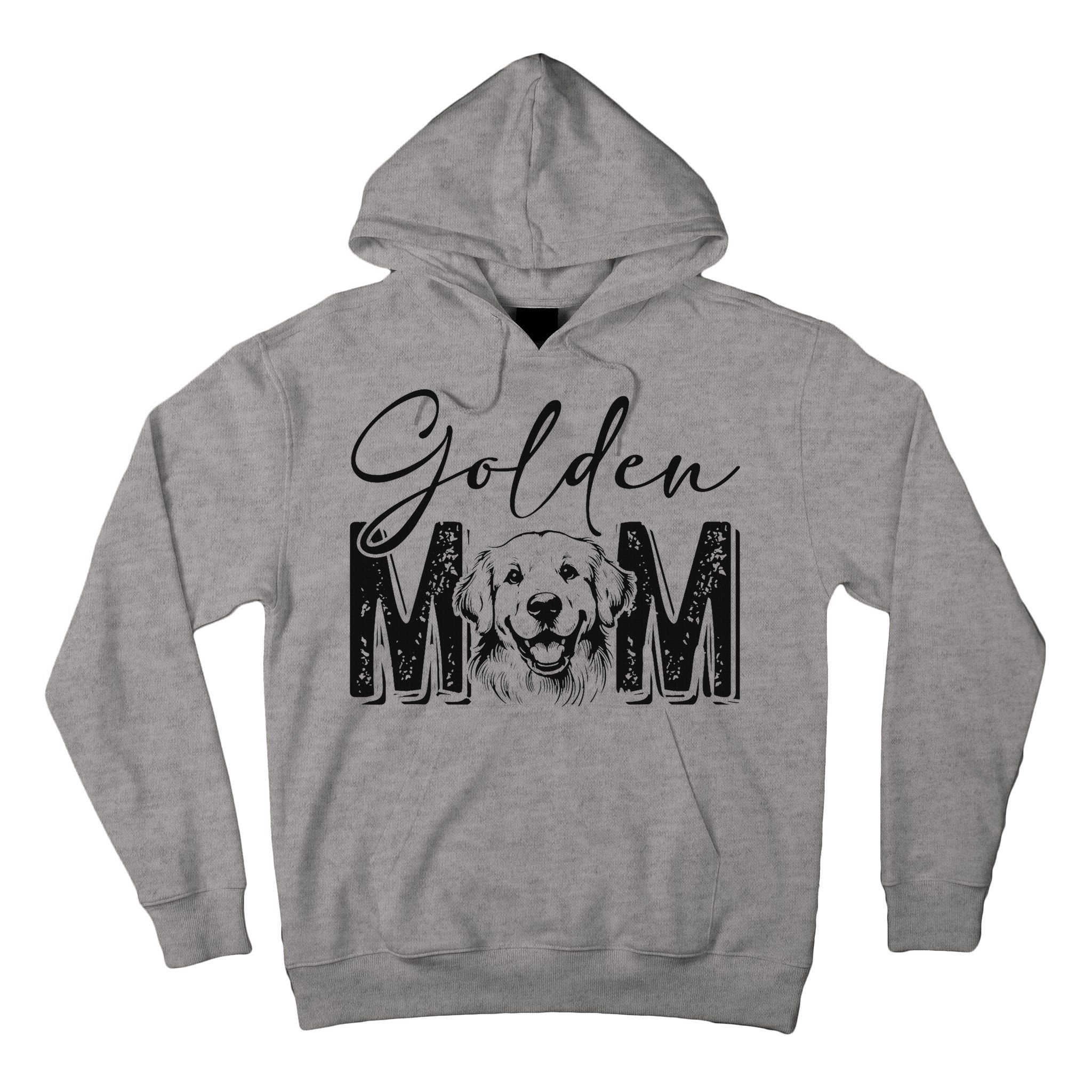 Golden Mom Golden Retriever Lover Dog Mama Funny Retro Tall Hoodie