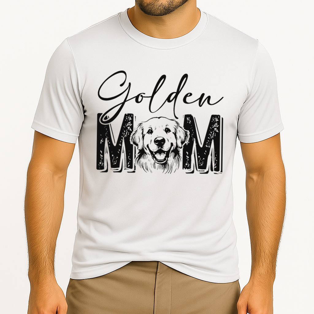 Golden Mom Golden Retriever Lover Dog Mama Funny Retro Cooling Performance Crew T-Shirt
