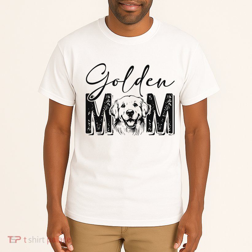 Golden Mom Golden Retriever Lover Dog Mama Funny Retro Tall T-Shirt