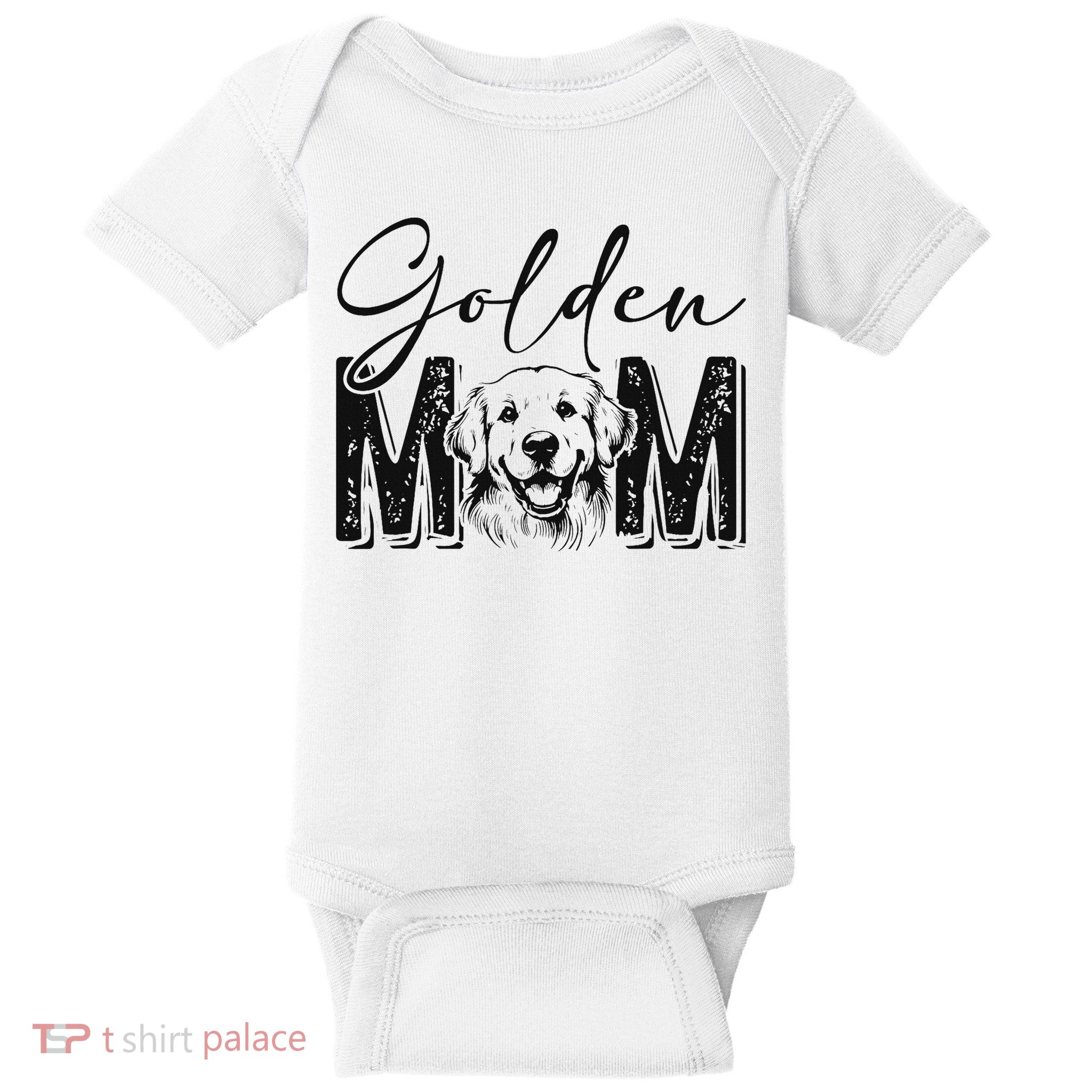 Golden Mom Golden Retriever Lover Dog Mama Funny Retro Baby Bodysuit
