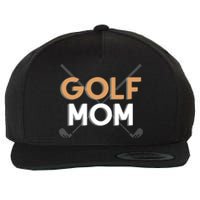 Golf Mom Gift For Mother's Day Wool Snapback Cap