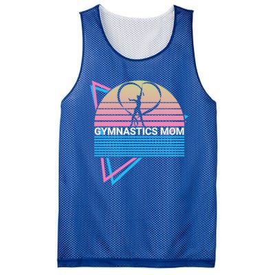 Gymnastics Mom Gymnast Retro Gift Mesh Reversible Basketball Jersey Tank