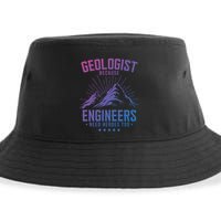 Geology Majors Geologist Because Engineers Need Heroes Too Gift Sustainable Bucket Hat