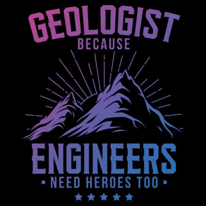 Geology Majors Geologist Because Engineers Need Heroes Too Gift 7-Panel Snapback Hat