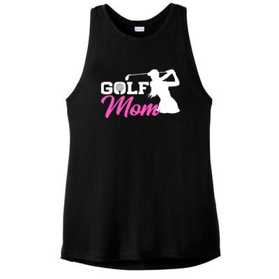 Golf Mom Gift For Mother's Day Ladies PosiCharge Tri-Blend Wicking Tank