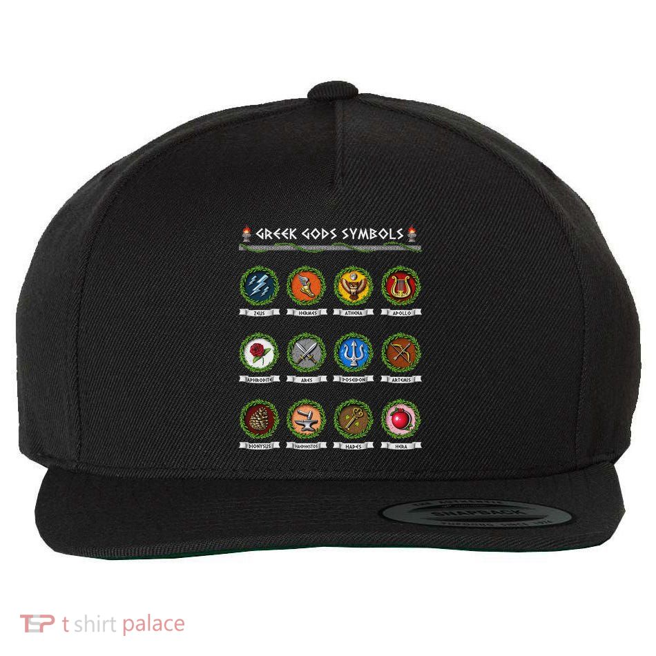 Greek Mythology Gods Symbols Ancient Greece Goddesses Wool Snapback Cap