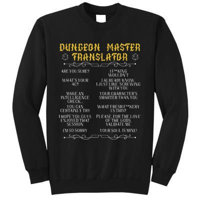 Gaming Masterboard Game Role Player Dungeon Tall Sweatshirt