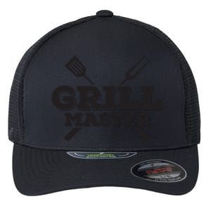 Grill Master Grilling Barbecue BBQ Smoker Graphic Flexfit Unipanel Trucker Cap