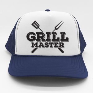 Grill Master Grilling Barbecue BBQ Smoker Graphic Trucker Hat