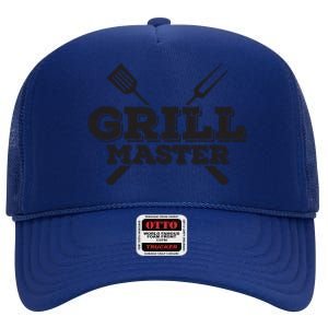 Grill Master Grilling Barbecue BBQ Smoker Graphic High Crown Mesh Back Trucker Hat