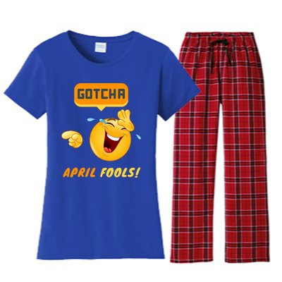 Gotcha Meaningful Gift April Fool's Day Funny Prank Silly Dad Jokes Gift Women's Flannel Pajama Set