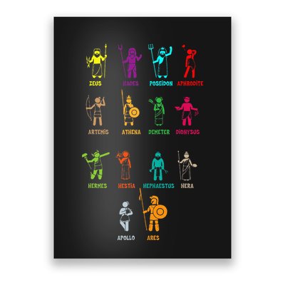 Greek Mythology Gods Gods Of Greece Poster
