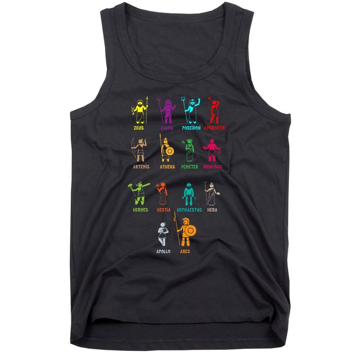 Greek Mythology Gods Gods Of Greece Tank Top