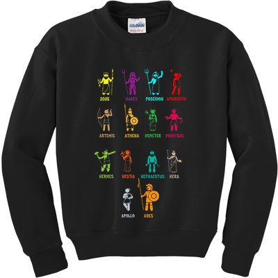 Greek Mythology Gods Gods Of Greece Kids Sweatshirt