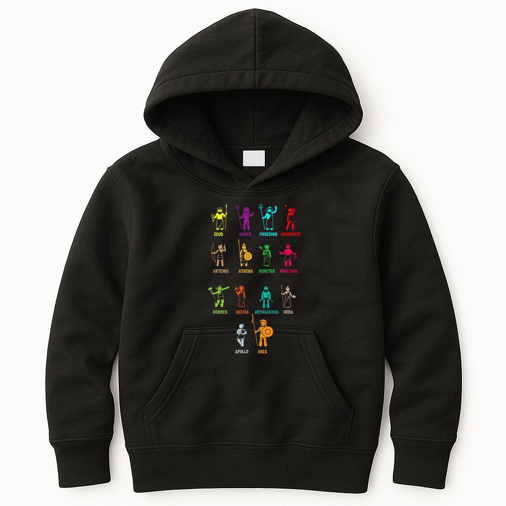 Greek Mythology Gods Gods Of Greece Kids Hoodie