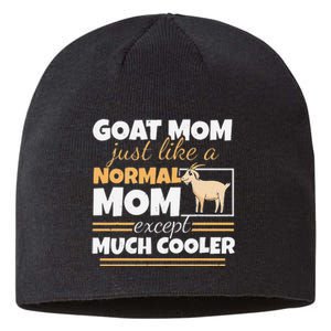 Goat Mom Goat Lady Mother's Day Goat Lover Women Mother Sustainable Beanie