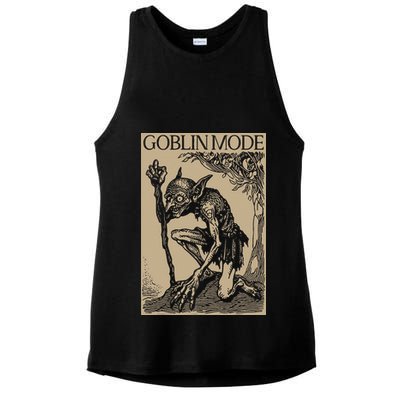 Goblin Mode Goblincore Fairycore Medieval Grunge Aesthetic Ladies PosiCharge Tri-Blend Wicking Tank