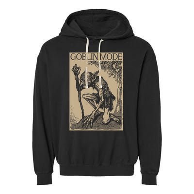 Goblin Mode Goblincore Fairycore Medieval Grunge Aesthetic Garment-Dyed Fleece Hoodie