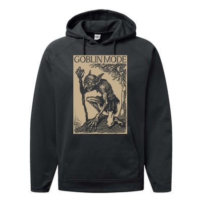 Goblin Mode Goblincore Fairycore Medieval Grunge Aesthetic Performance Fleece Hoodie