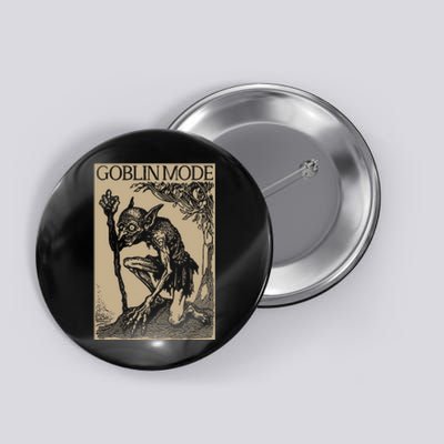 Goblin Mode Goblincore Fairycore Medieval Grunge Aesthetic Button