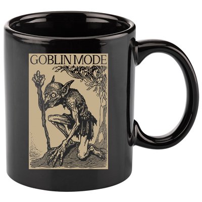 Goblin Mode Goblincore Fairycore Medieval Grunge Aesthetic 11oz C Handle Ceramic Mug