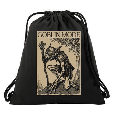 Goblin Mode Goblincore Fairycore Medieval Grunge Aesthetic Drawstring Bag