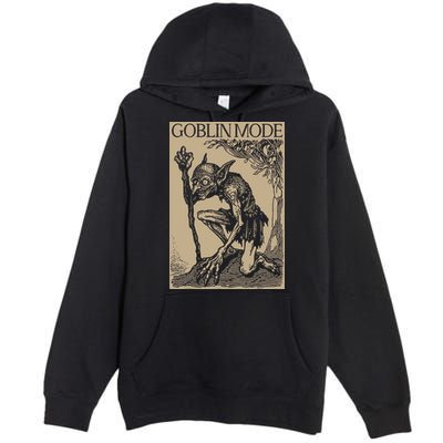 Goblin Mode Goblincore Fairycore Medieval Grunge Aesthetic Premium Pullover Hoodie