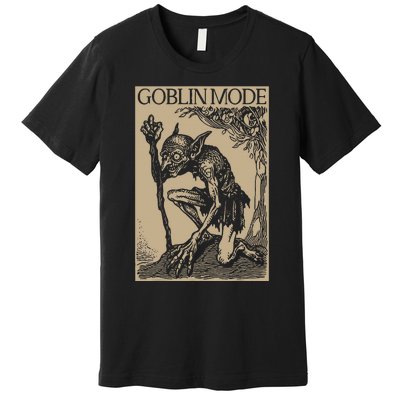 Goblin Mode Goblincore Fairycore Medieval Grunge Aesthetic Premium T-Shirt