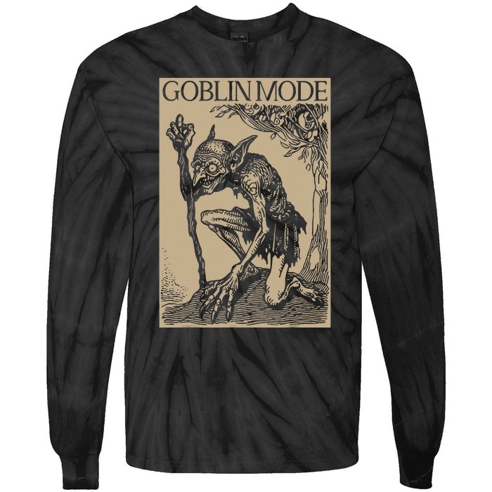 Goblin Mode Goblincore Fairycore Medieval Grunge Aesthetic Tie-Dye Long Sleeve Shirt