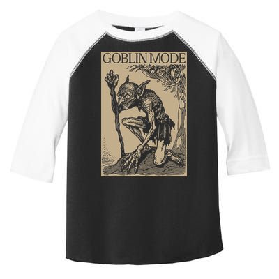 Goblin Mode Goblincore Fairycore Medieval Grunge Aesthetic Toddler Fine Jersey T-Shirt