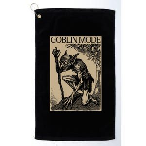 Goblin Mode Goblincore Fairycore Medieval Grunge Aesthetic Platinum Collection Golf Towel