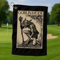 Goblin Mode Goblincore Fairycore Medieval Grunge Aesthetic Golf Towel