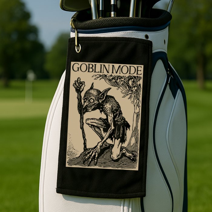 Goblin Mode Goblincore Fairycore Medieval Grunge Aesthetic Golf Towel