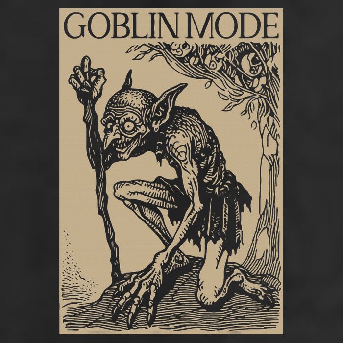 Goblin Mode Goblincore Fairycore Medieval Grunge Aesthetic Golf Towel
