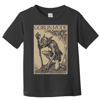 Goblin Mode Goblincore Fairycore Medieval Grunge Aesthetic Toddler T-Shirt