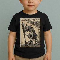 Goblin Mode Goblincore Fairycore Medieval Grunge Aesthetic Toddler T-Shirt