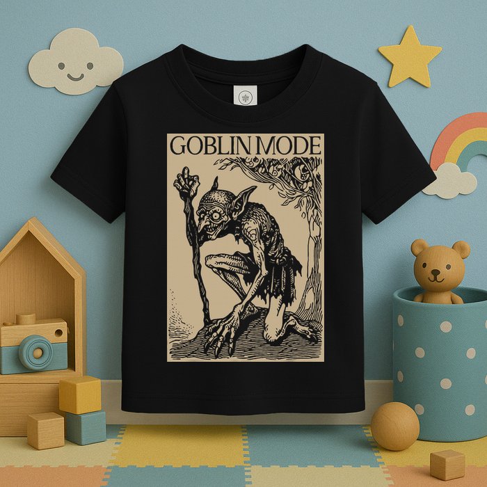 Goblin Mode Goblincore Fairycore Medieval Grunge Aesthetic Toddler T-Shirt
