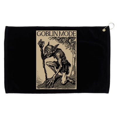 Goblin Mode Goblincore Fairycore Medieval Grunge Aesthetic Grommeted Golf Towel