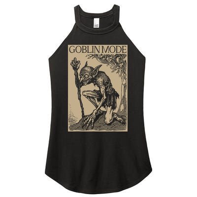 Goblin Mode Goblincore Fairycore Medieval Grunge Aesthetic Women's Perfect Tri Rocker Tank
