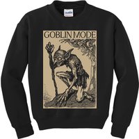 Goblin Mode Goblincore Fairycore Medieval Grunge Aesthetic Kids Sweatshirt