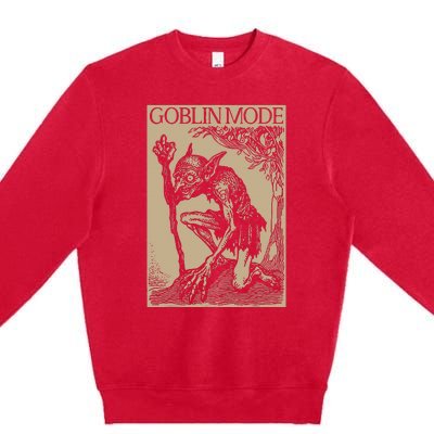 Goblin Mode Goblincore Fairycore Medieval Grunge Aesthetic Premium Crewneck Sweatshirt