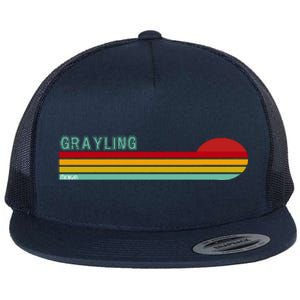 Grayling Michigan Flat Bill Trucker Hat