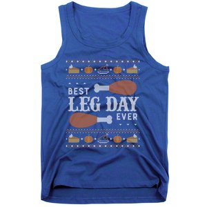 Gift Meaningful Gift Ugly Thanksgiving Best Leg Day Funny Gift Tank Top